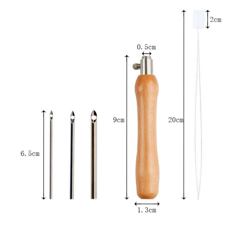 Sewing Thread In Textile - 5 adet Ayarlanabilir Punch İğne Seti