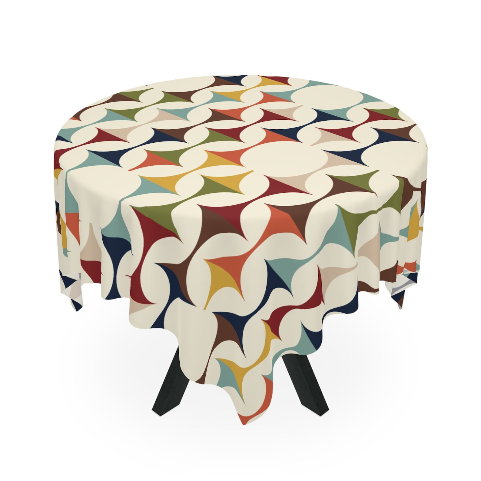 Century Textile & Sewing Supply - Orta Yüzyıl Modern Retro Geometrik Kare
