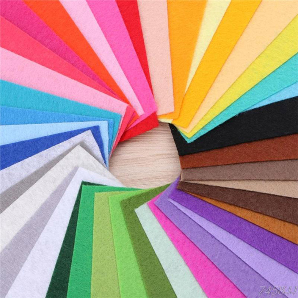 Is Sewing Textile Art - 40 Adet Çok Renkli Dokumasız Kumaş