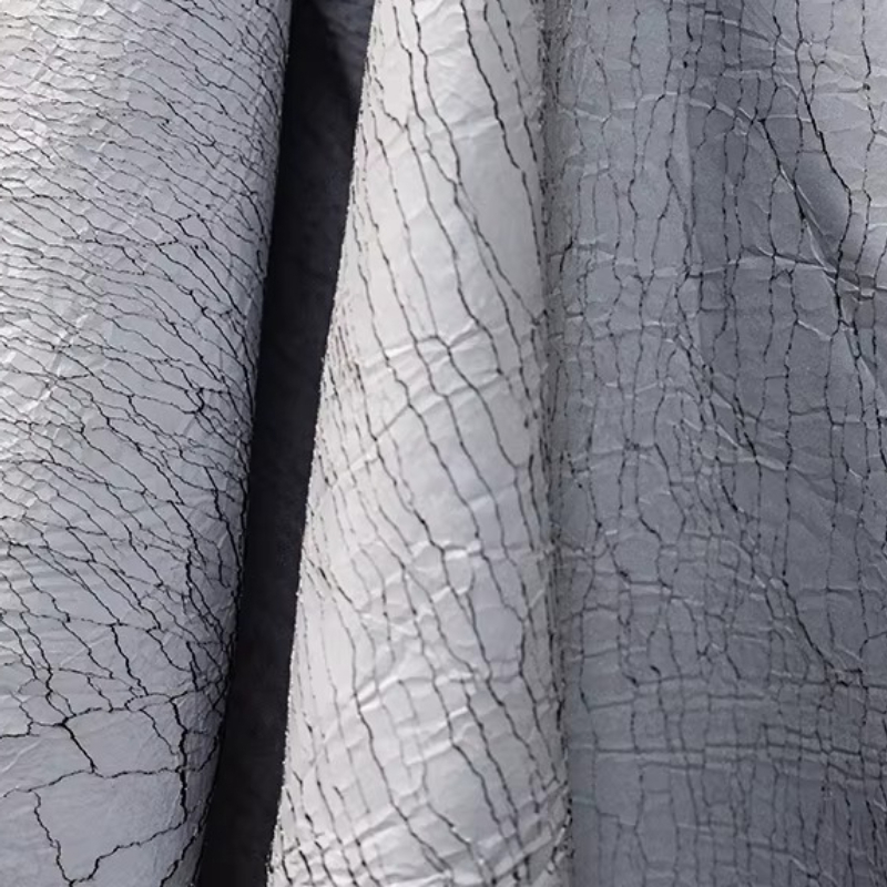 Gri Retro Çatlak Deri Dokulu A - Is Sewing Textile Art incelemesi ve fiyatı