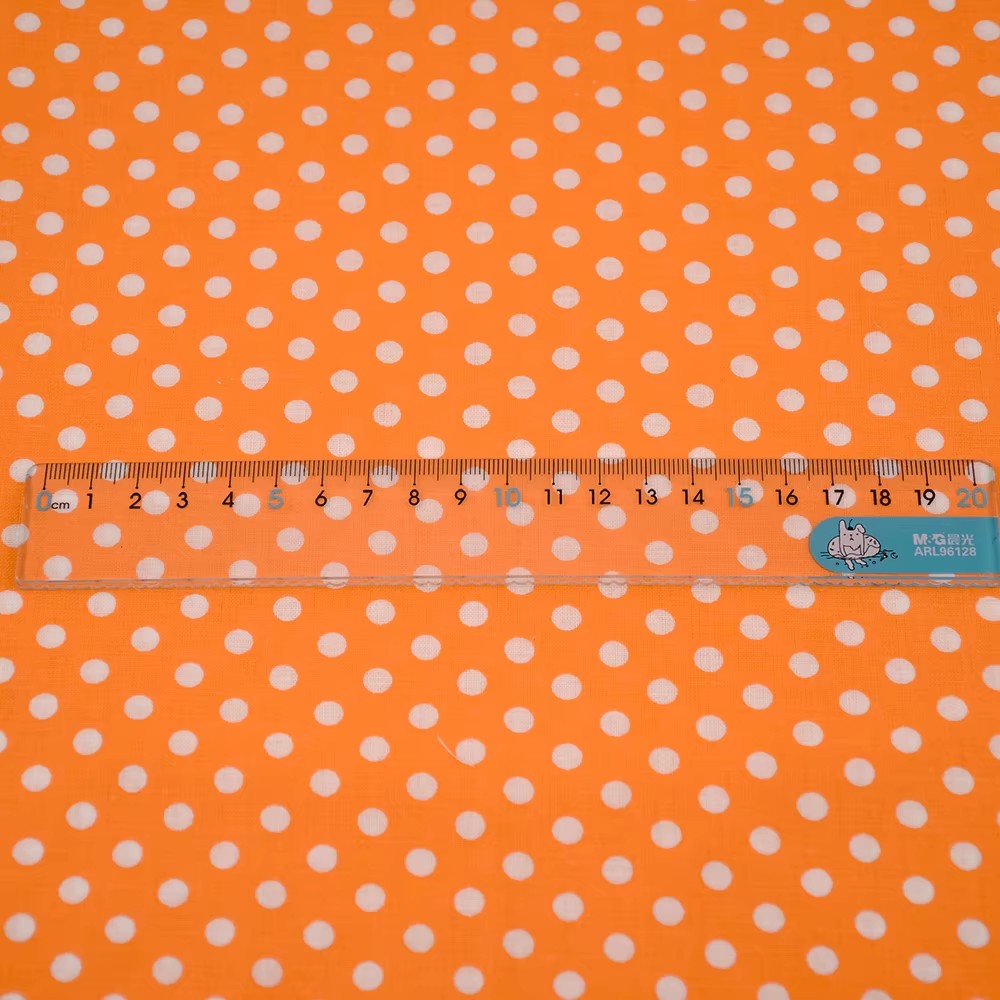 50X150CM beyaz turuncu Polka D - Sewing And Textile incelemesi ve fiyatı