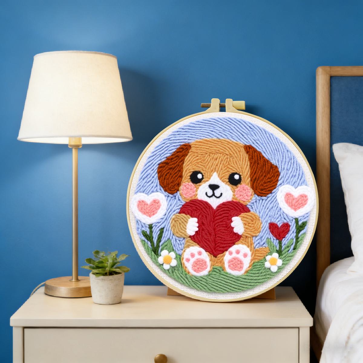 20X20CM/7.87 inç Köpek Desenli - Is Sewing Textile Art incelemesi ve fiyatı