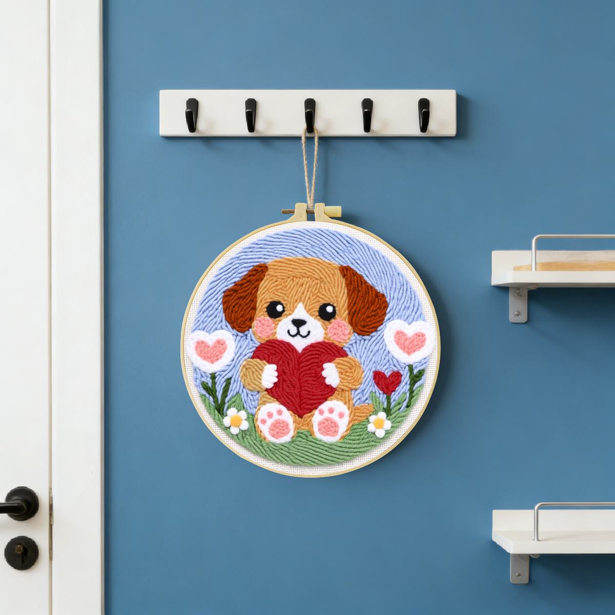 20X20CM/7.87 inç Köpek Desenli - Is Sewing Textile Art incelemesi ve fiyatı