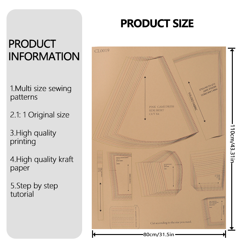 14 beden (ABD 00-24) kadın çiç - Textile Sewing Patterns incelemesi ve fiyatı