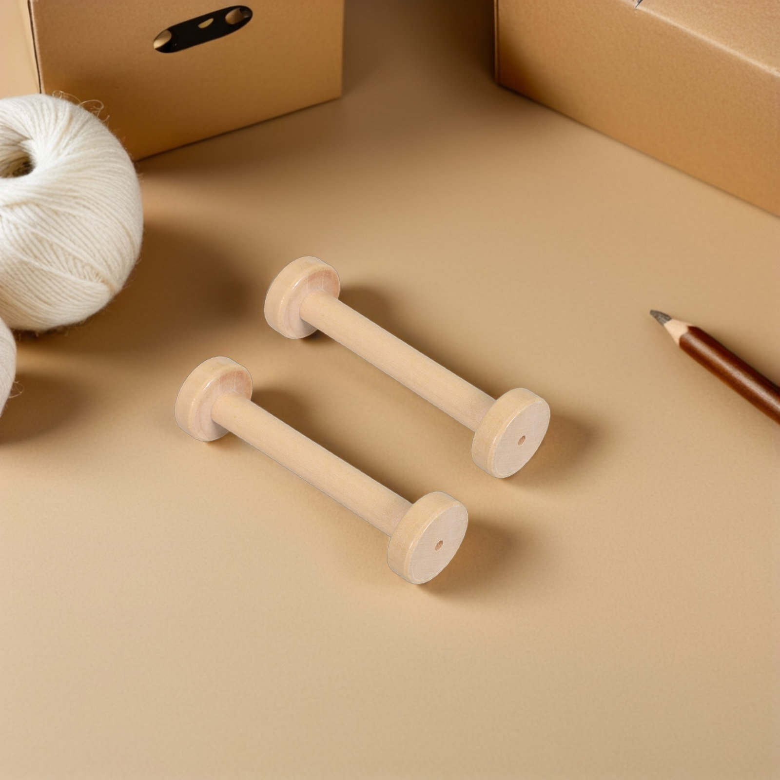5 adet ahşap makaralar doğal V - Sewing And Textile incelemesi ve fiyatı