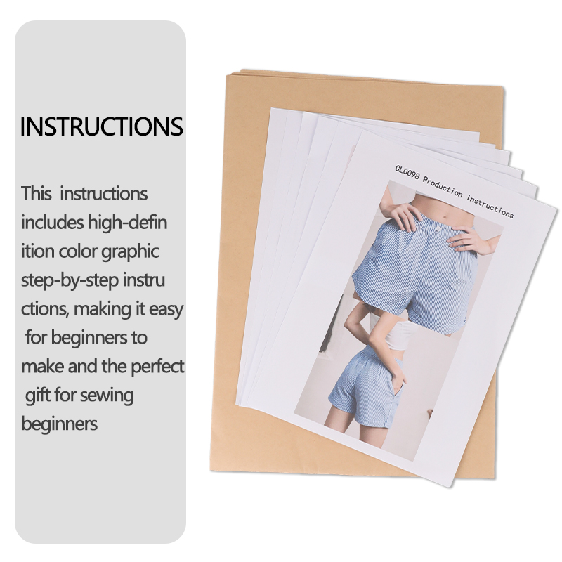 Kadın çizgili şortları için 7  - Textile Sewing Patterns incelemesi ve fiyatı