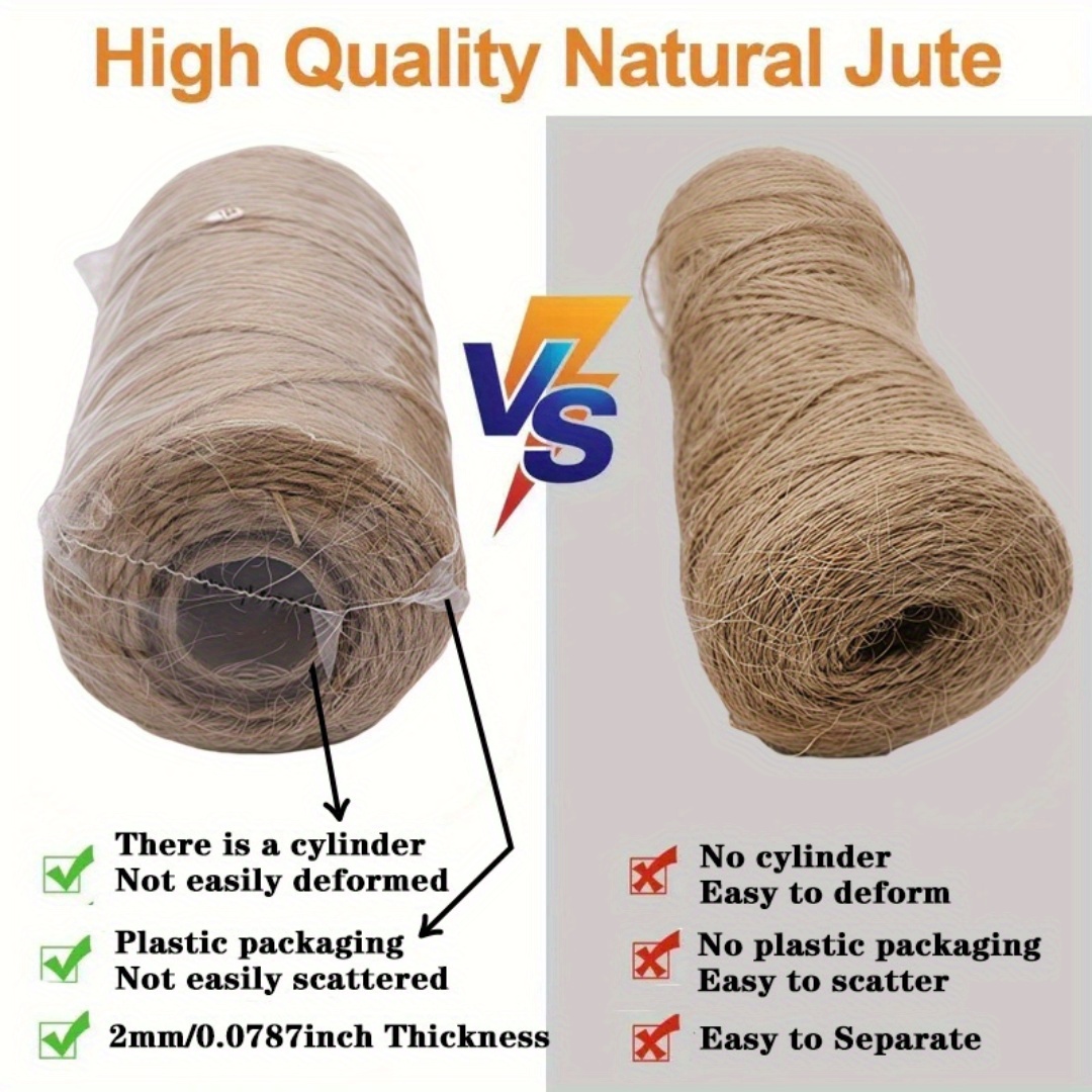 2/3/4mm Doğal Jüt Halat Dize Ş - Sewing Thread In Textile incelemesi ve fiyatı