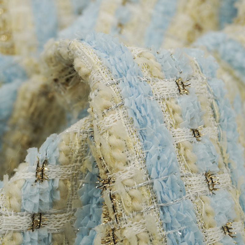Açık Mavi Bej Ekose Buklet Tüv - Sewing Tweed incelemesi ve fiyatı