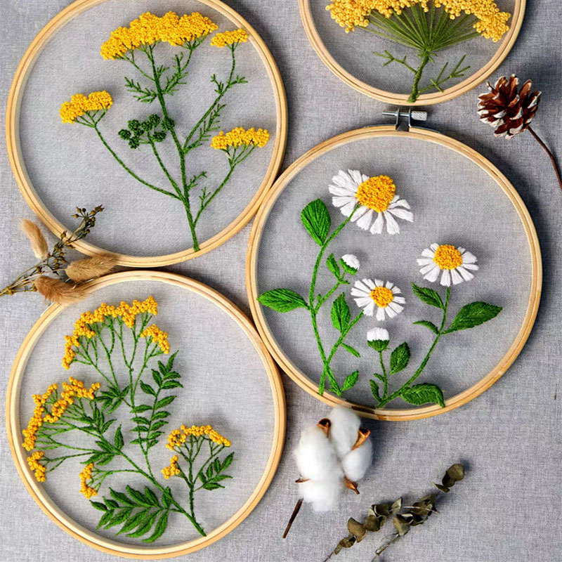 DIY Nakış Seti Beyaz Çiçekler  - Textile Sewing Patterns incelemesi ve fiyatı