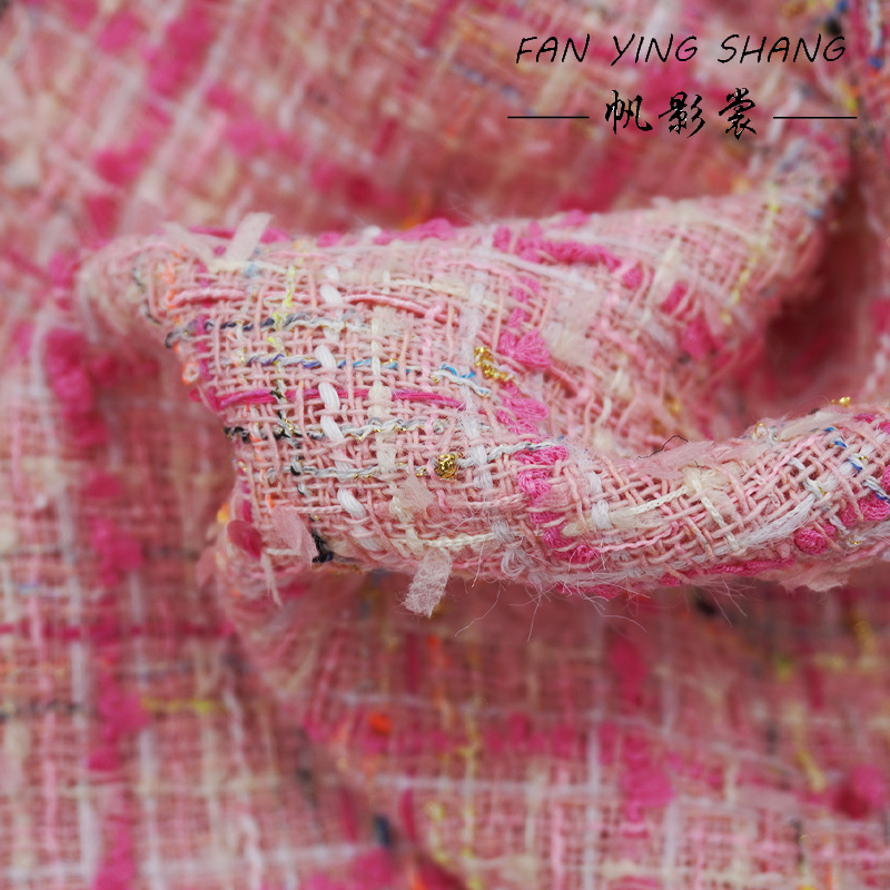 Pembe Ekose Püsküllü Pamuklu T - Sewing Tweed incelemesi ve fiyatı