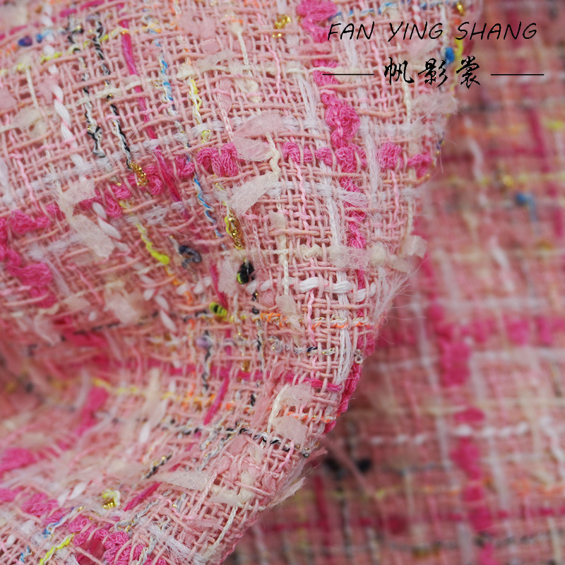 Pembe Ekose Püsküllü Pamuklu T - Sewing Tweed incelemesi ve fiyatı