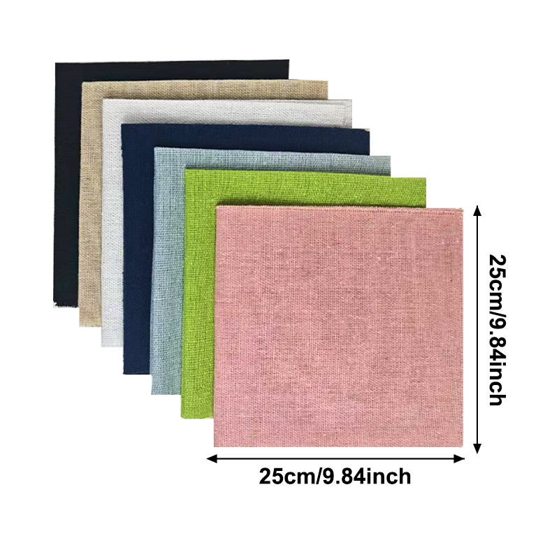 7 Parçalı 25*25cm Keten Kumaş  - Is Sewing Textile Art incelemesi ve fiyatı