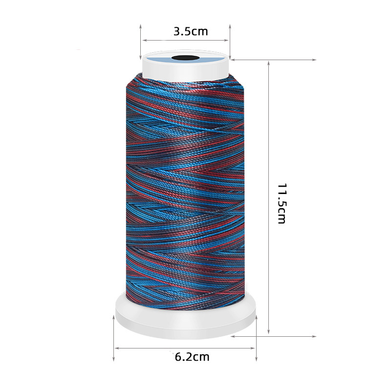 0.5/0.8/1mm Polyester gökkuşağ - Sewing Thread In Textile incelemesi ve fiyatı
