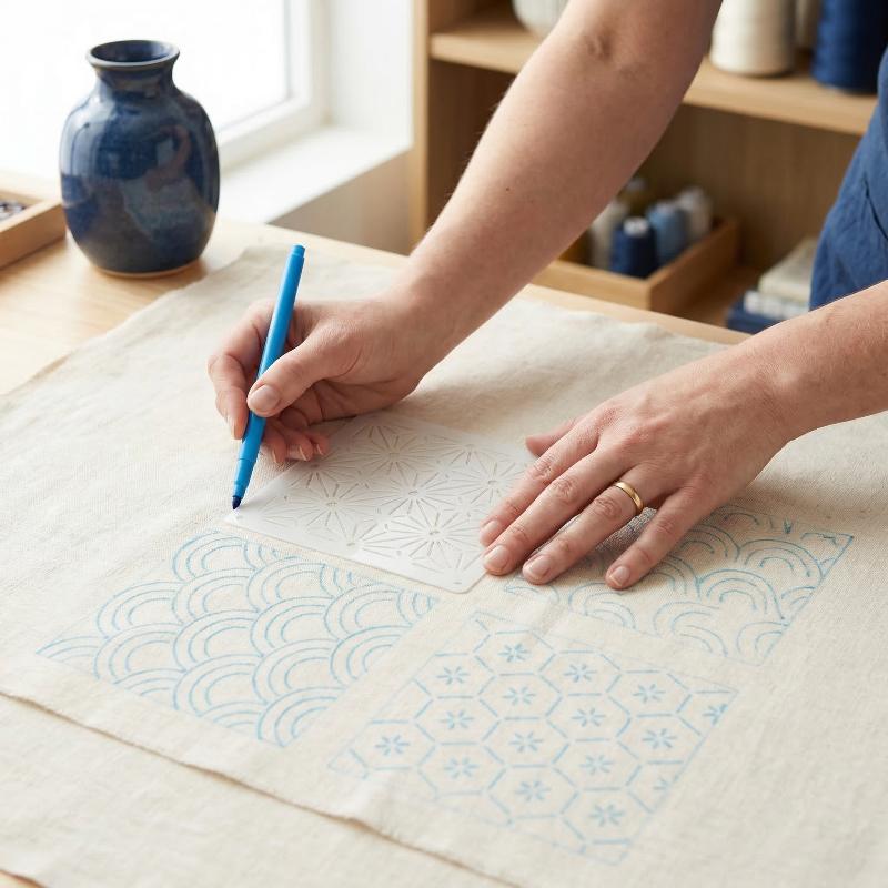 Nakış Şablon Seti Sashiko Yeni - Textile Sewing Patterns incelemesi ve fiyatı